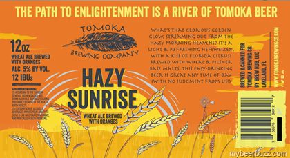 Tomoka Brewing – Hazy Sunrise Wheat Ale Cans