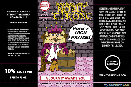 Eternity Brewing – Bourbon Barrel Noble Throne