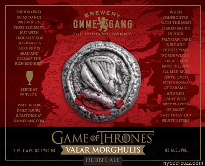 Ommegang Game Of Thrones – Valar Morghulis Dubbel Ale Returns