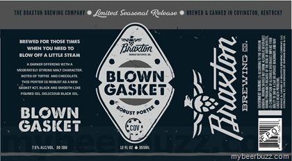 Braxton Brewing – Blown Gasket Robust Porter