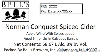 Bell’s – Norman Conquest Spiced Cider