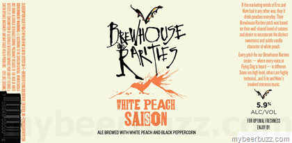 Flying Dog Brewhouse Rarities White Peach Saison & Heat Series Carolina Reaper Peach IPA