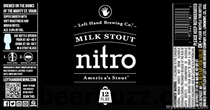 Left Hand Nitro Milk Stout, Nitro Wake Up Dead, Nitro Bittersweet & Nitro Hard Wired