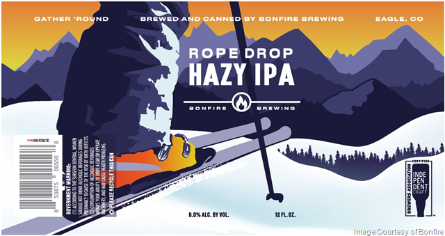 Bonfire Brewing Releases Rope Drop Hazy IPA In 12 Oz. Cans