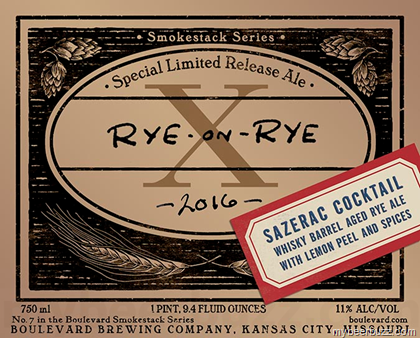 Boulevard Smokestack Series – Rye-On-Rye X Sazerac Cocktail
