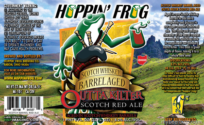 Hoppin’ Frog – Outta Kilter Scotch Whiskey Barrel-Aged Scotch Red Ale