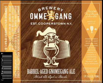 Ommegang Adding Barrel-Aged Gnomegang Ale Bottles.