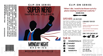 Monday Night Brewing Clip-On Series – Super Nerd Imperial Pilsner