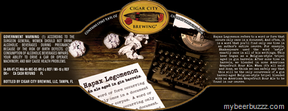 Cigar City – Hapax Legomenin Gin Barrel-Aged