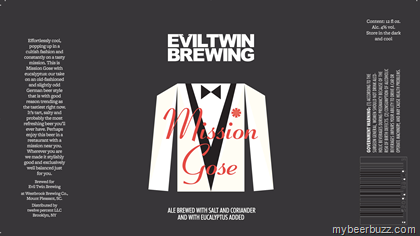 Evil Twin – Mission Gose 12oz Cans