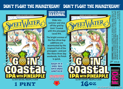 SweetWater Adding 16oz Cans For New Goin’ Coastal Pineapple IPA