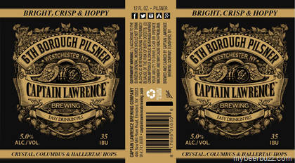 Captain Lawrence – 6th Borough Pilsner 12oz Cans
