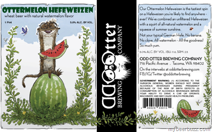 Odd Otter Brewing – Ottermelon Hefeweizen 16oz Cans