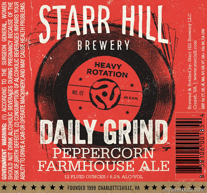 Starr Hill Heavy Rotation Series – Daily Grind Peppercorn Farmhouse Ale