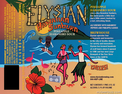 Elysian – Hawaiian Sunburn Pineapple Habanero Sour Bottles