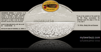 Cigar City – Outskirts Bourbon Barrel Imperial Porter & Raspberry Grove