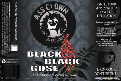 Ass Clown Brewing – Black Black Gose With Sumac