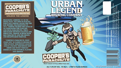 Urban Legend Brewing – Cooper’s Parachute IPA