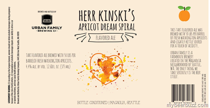 Urban Family Brewing – Herr Kinski’s Apricot Dream Spiral