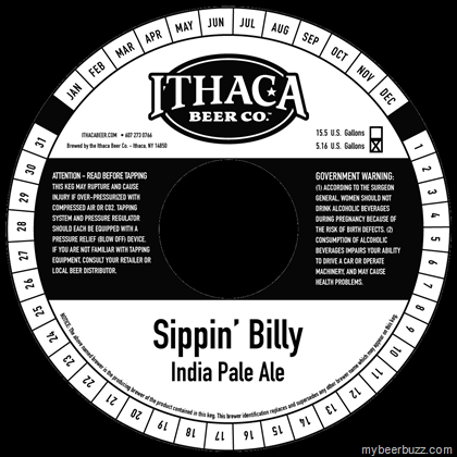 Ithaca Beer – Sippin’ Billy IPA
