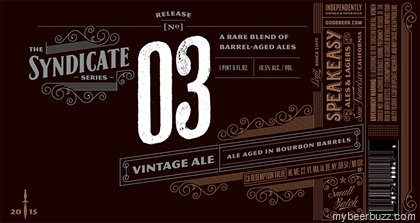 Speakeasy Syndicate Series Release No 03 – Bourbon Barrel Vintage Ale