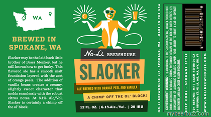 No-Li Brewhouse – Slacker Ale w/Orange Peel & Vanilla