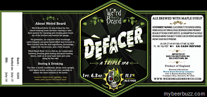 Weird Beard Brewing – Defacer Triple IPA, Black Perle Coffee Milk Stout & Saison 14