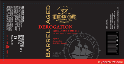 Hidden Cove Brewing – Derogation Sour Alicante Grape Ale