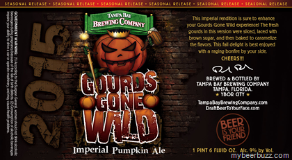 Tampa Bay Brewing – Gourds Gone Wild Imperial Pumpkin 2015