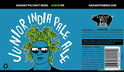 Radiant Pig to Launch Junior IPA Cans 8/14