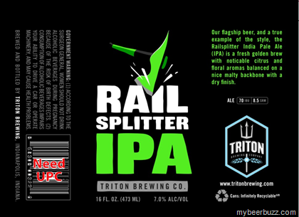 Triton Brewing – Rail Splitter IPA, Hometown Hero & Sly Boogie Cans