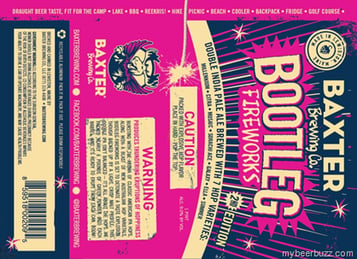 Baxter – Bootleg Fireworks Double IPA 2nd Edition 16oz Cans