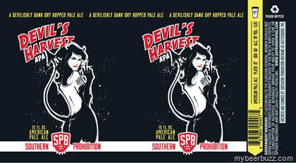 Southern Prohibition Brewing Cans:  Devil’s Harvest, Jack The Sipper, Suzy B & Mississippi Fireant