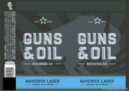 Guns & Oil Brewing – Maverick Lager 16oz Cans