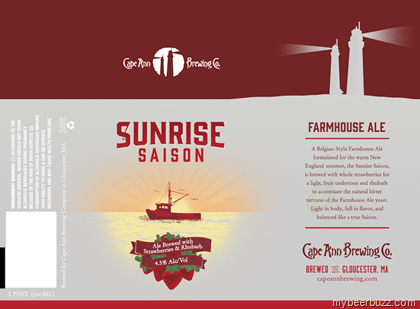 Cape Ann Brewing – Sunrise Saison 16oz Cans