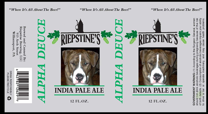 Riepstine Brewing – Alpha Deuce IPA, Gose & Porter Cans