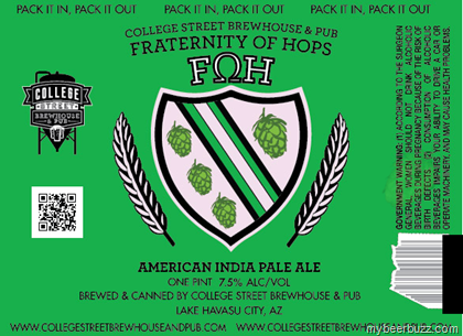 College Street Brewhouse – Fraternity Of Hops & Sweet Devil Stout Cans