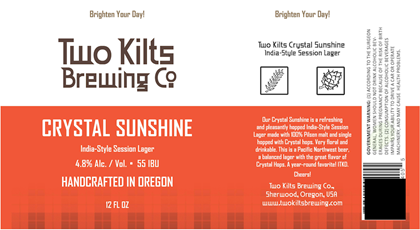 Two Kilts Brewing – Crystal Sunshine, Scottish Ale & IPA Cans