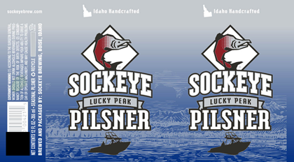 Sockeye – Lucky Peak Pilsner, Fred’s Raging Red, Sour Puss, Velvet Falls Cream Ale & Dagger Falls Mango IPA 12oz Cans