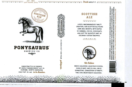Ponysaurus Brewing – Scottish Ale Biere de Garde Cans