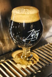Zaftig Microbrewery & Crimson Cup Coffee & Tea Brew Up BamBaLam Breakfast Stout