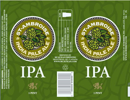 McAuslan Brewing – St-Ambroise IPA 16oz Cans