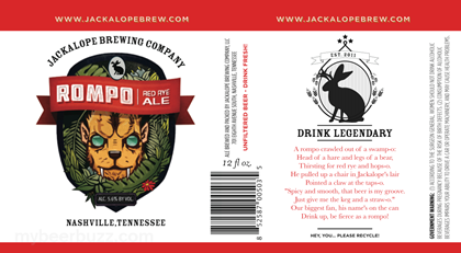 Jackalope Brewing – Rompo Red Rye Ale