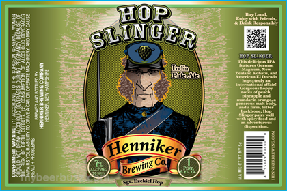 Henniker Brewing – Hop Slinger IPA Bottles & Cans