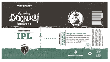 Omaha’s Brickway Brewery – Session Series IPL Cans