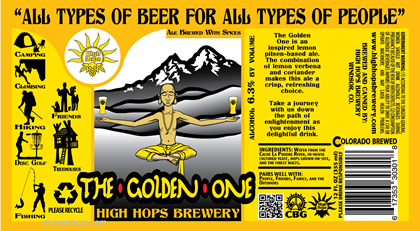 High Hops Brewery – The Golden One 12oz Cans