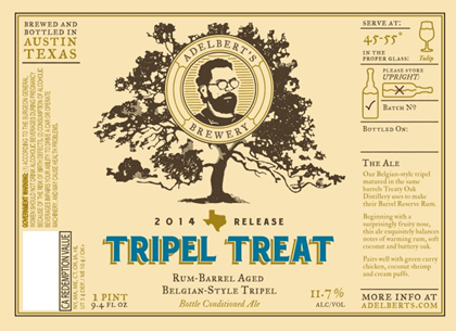 Adelbert’s Brewery Releasing Tripel Treat Rum Barrel Tripel