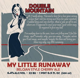 Double Mountain Releasing My Little Runaway Belgian Style Cherry Bottles 1/24