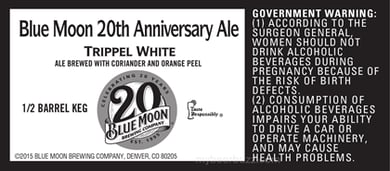 Blue Moon – 20th Anniversary Ale