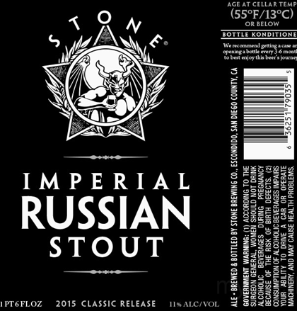 Stone – Imperial Russian Stout 2015 Classic Release